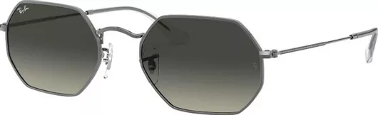 Γυαλί Ηλίου Ray Ban Octagonal με Ασημί Μεταλλικό Σκελετό & Μαύρο Ντεγκραντέ Καθρέφτη Φακό RB3556N 004/71