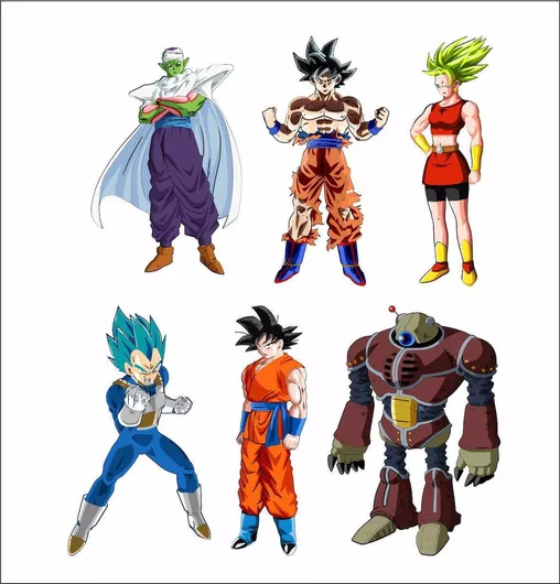 Αυτοκόλλητο Dragon Ball Z σετ 6 τεμ. Κωδ.:35079