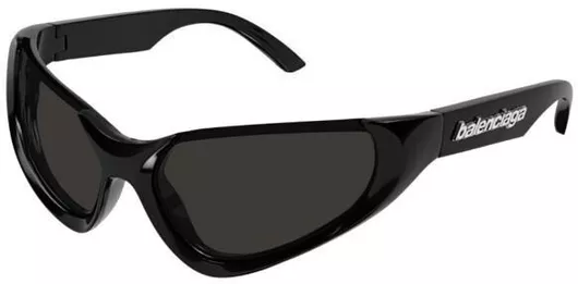 Γυαλί Ηλίου Balenciaga με Μαύρο Κοκκάλινο Σκελετό & Μαύρο Φακό BB0202S-001