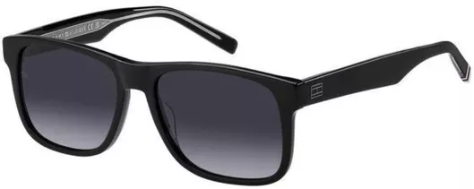 Γυαλί Ηλίου Tommy Hilfiger Ανδρικά με Μαύρο Σκελετό & Μαύρο Φακό TH2073/S 807/9O