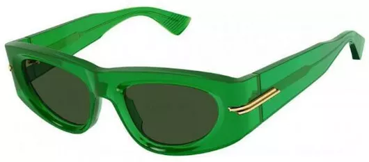 Γυαλί Ηλίου Bottega Veneta Ανδρικά με Πράσινο Κοκκάλινο Σκελετό & Πράσινο Φακό BV1144S 004