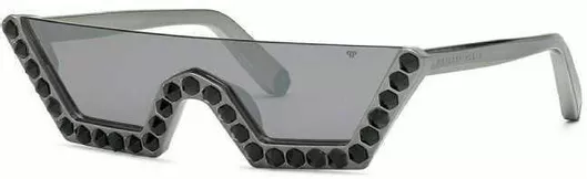 Γυαλί Ηλίου Philipp Plein Γυναικεία με Γκρι Κοκκάλινο Σκελετό & Γκρι Φακό SPP031S AAUX