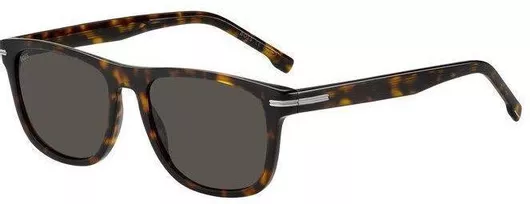 Γυαλί Ηλίου Hugo Boss Ανδρικά με Καφέ Ταρταρούγα Κοκκάλινο Σκελετό & Γκρι Φακό BOSS 1626/S 086/IR