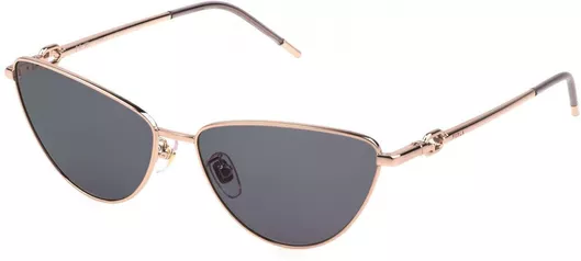 Γυαλί Ηλίου Furla Γυναικεία με Ροζ Χρυσό Μεταλλικό Σκελετό & Γκρι Φακό SFU715 8FCF