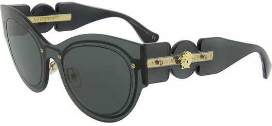 Γυαλί Ηλίου Versace Γυναικεία με Μαύρο Κοκκάλινο Σκελετό & Μαύρο Φακό VE2234 1002/87