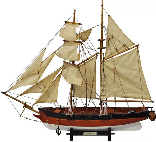 Διακοσμητικό Καράβι Sinialo Ξύλινο 58x12x52cm