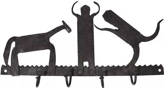 Κρεμάστρα Τοίχου Μεταλλική 37x20x5cm