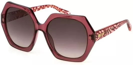 Γυαλί Ηλίου Just Cavalli Γυναικεία με Μπορντό Κοκκάλινο Σκελετό & Μπορντό Ντεγκραντέ Φακό JC087V 01CK