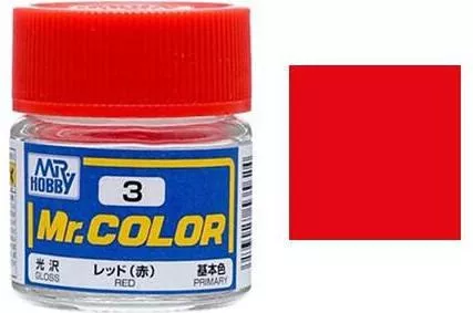 Χρώμα Μοντελισμού Mr Hobby Κόκκινο 10ml