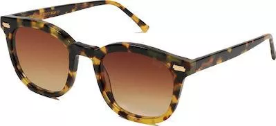 Unisex Γυαλιά Ηλίου Gast Ντεγκραντέ Τετράγωνα 51mm με Καφέ Φακό & Ταρταρούγα Σκελετό