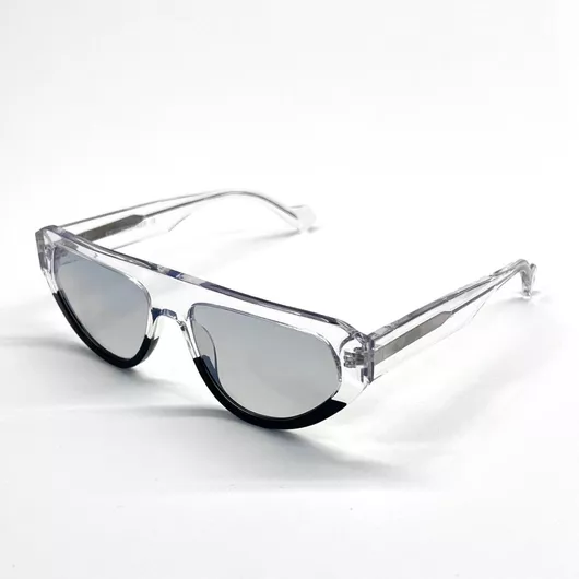 Unisex Γυαλιά Ηλίου Kreuzbergkinder Καθρεύτης Γεωμετρικά 56mm με Γκρι Φακό & Διάφανο Σκελετό