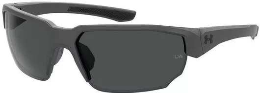 Ανδρικά Γυαλιά Ηλίου Under Armour Ορθογώνια 70mm με Γκρι Φακό & Γκρι Σκελετό