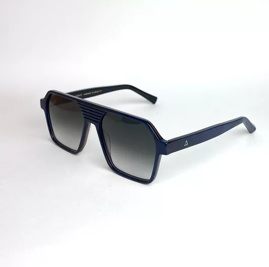 Ανδρικά Γυαλιά Ηλίου Zeus Δione Ντεγκραντέ Γεωμετρικά 56mm με Γκρι Φακό & Μπλε Σκελετό