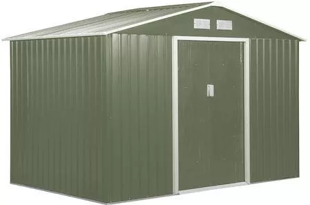 Αποθήκη Κήπου Outsunny με Διπλή Πόρτα & Αεραγωγό Μέταλλο 2.77x1.95x1.92m Πράσινο