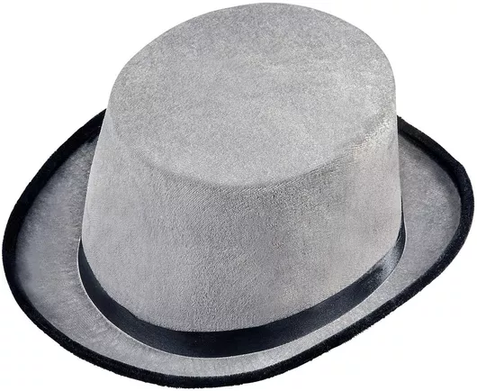 Αποκριάτικο Καπέλο Widmann Ημίψηλο Βελούδινο Γκρι