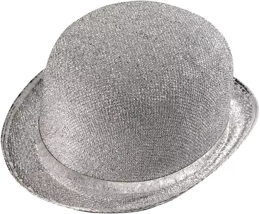 Αποκριάτικο Καπέλο Widmann με Glitter Ασημί