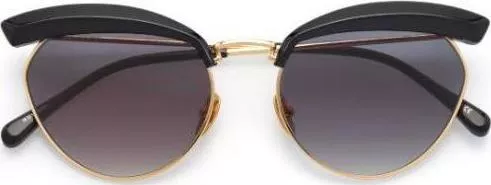 Γυναικεία Γυαλιά Ηλίου Kaleos Ντεγκραντέ Cat Eye 56mm με Γκρι Φακό & Χρυσό Σκελετό