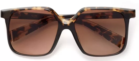 Γυναικεία Γυαλιά Ηλίου Kaleos Ντεγκραντέ Τετράγωνα 57mm με Καφέ Φακό & Ταρταρούγα Σκελετό