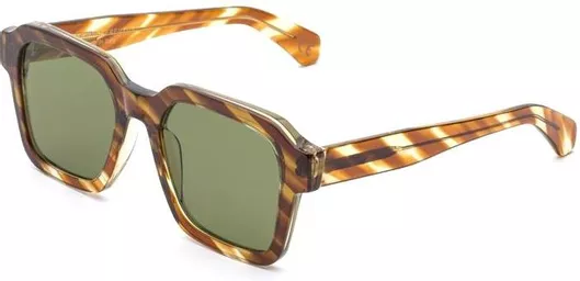 Γυναικεία Γυαλιά Ηλίου Super Retrofuture Τετράγωνα 53mm με Πράσινο Φακό & Ταρταρούγα Σκελετό