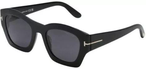 Γυναικεία Γυαλιά Ηλίου Tom Ford Τετράγωνα 52mm με Γκρι Φακό & Μαύρο Σκελετό