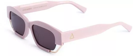 Γυναικεία Γυαλιά Ηλίου Zeus Δione Γεωμετρικά 52mm με Μοβ Φακό & Ροζ Σκελετό
