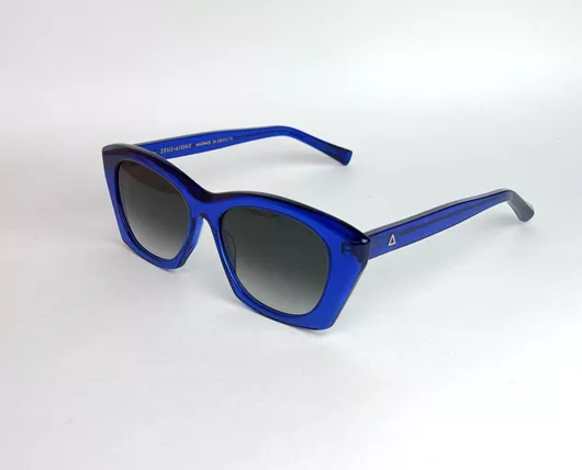 Γυναικεία Γυαλιά Ηλίου Zeus Δione Ντεγκραντέ Cat Eye 53mm με Γκρι Φακό & Μπλε Σκελετό