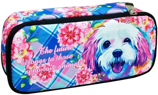 Κασετίνα Back Me Up Βαρελάκι Love Dog 2 Θήκες 357-16141 Πολύχρωμο