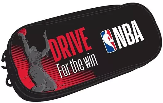 Κασετίνα Back Me Up Βαρελάκι Οβάλ Nba for the Win 2 Θήκες 338-24141 Πολύχρωμο