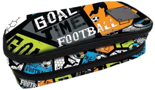 Κασετίνα Graffiti Τετράγωνη Διπλή Football Xscape Πολύχρωμο
