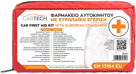 Κιτ Πρώτων Βοηθειών Αυτοκινήτου Cartech