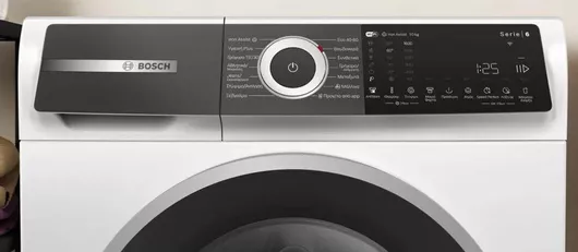 Πλυντήριο Ρούχων Bosch WGH2560LGR 10kg με Ατμό 1600 Στροφών 59.8x59x84.5cm