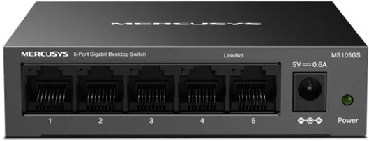 Switch Mercusys MS108GS Unmanaged L2 με 5 Θύρες Gigabit 1Gbps Ethernet