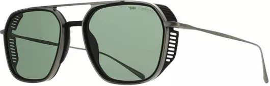 Ανδρικά Γυαλιά Ηλίου Brett Polarized Aviator 54mm με Πράσινο Φακό & Γκρι Σκελετό