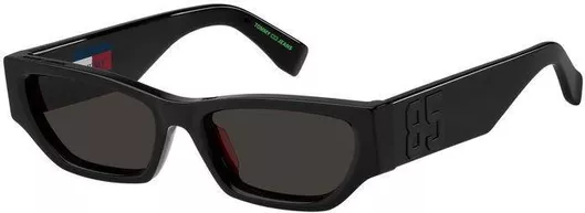 Γυναικεία Γυαλιά Ηλίου Tommy Hilfiger Cat Eye 55mm με Γκρι Φακό & Μαύρο Σκελετό