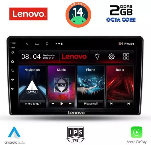 Ηχοσύστημα Αυτοκινήτου Lenovo για Kia Ceed 2006-2009 Bluetooth/USB/AUX/WiFi/GPS/Apple-Carplay/Android-Auto με Οθόνη Αφής 9"