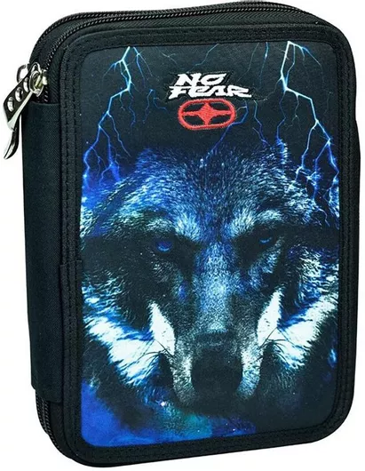 Κασετίνα Back Me Up Τετράγωνη No Fear night Wolf Πολύχρωμο