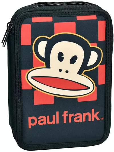 Κασετίνα Back Me Up Τετράγωνη Paul Frank Part Fever Διπλή Γεμάτη Πολύχρωμο