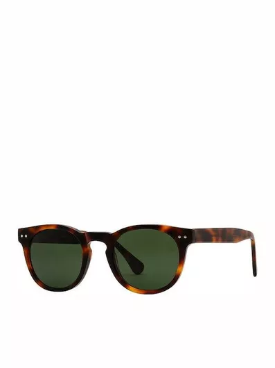 Unisex Γυαλιά Ηλίου Epos Στρογγυλά 47mm με Πράσινο Φακό & Ταρταρούγα Σκελετό