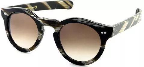 Unisex Γυαλιά Ηλίου Eye-Respect Ντεγκραντέ Στρογγυλά 45mm με Καφέ Φακό & Καφέ Σκελετό