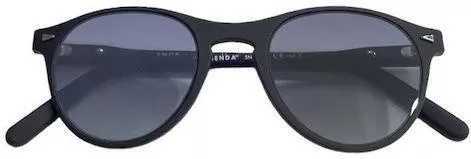 Unisex Γυαλιά Ηλίου Snob Milano Καθρεύτης Στρογγυλά 48mm με Γκρι Φακό & Μαύρο Σκελετό