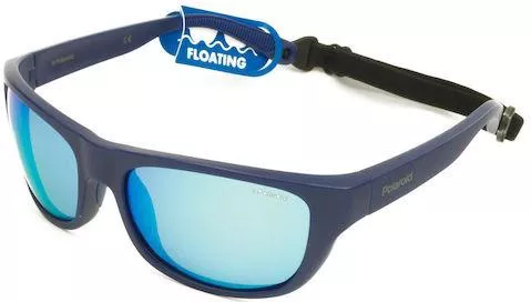 Ανδρικά Γυαλιά Ηλίου Polaroid Polarized Ορθογώνια 60mm με Μπλε Φακό & Μπλε Σκελετό