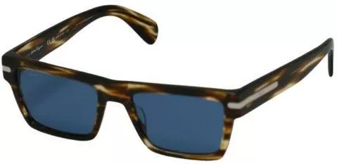 Ανδρικά Γυαλιά Ηλίου Salvatore Ferragamo Τετράγωνα 54mm με Μπλε Φακό & Ταρταρούγα Σκελετό