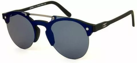 Ανδρικά Γυαλιά Ηλίου Snob Milano Καθρεύτης Aviator 52mm με Μπλε Φακό & Μαύρο Σκελετό