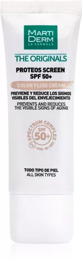 Αντηλιακή Κρέμα Προσώπου Martiderm The Originals Proteos SPF50+ με Χρώμα 40ml
