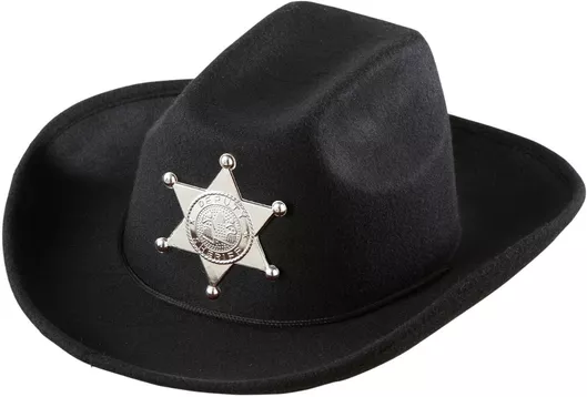Αποκριάτικο Καπέλο Widmann Παιδικό Σερίφη Cowboy Μαύρο