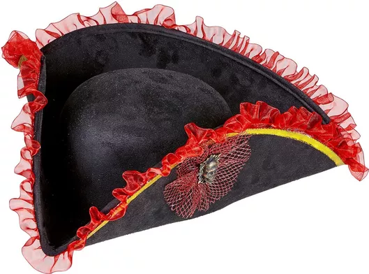 Αποκριάτικο Καπέλο Widmann Πειρατή Deluxe Μαύρο