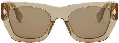 Γυναικεία Γυαλιά Ηλίου Fendi με Κοκκάλινο Σκελετό Μπεζ