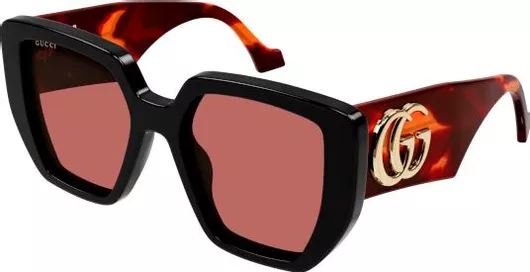 Γυναικεία Γυαλιά Ηλίου Gucci με Κοκκάλινο Σκελετό Μαύρο