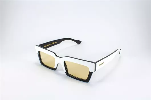 Γυναικεία Γυαλιά Ηλίου Kador Καθρεύτης Τετράγωνα 53mm με Καφέ Φακό & Λευκό Σκελετό