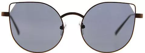 Γυναικεία Γυαλιά Ηλίου Mujosh Polarized Cat Eye 48mm με Γκρι Φακό & Καφέ Σκελετό